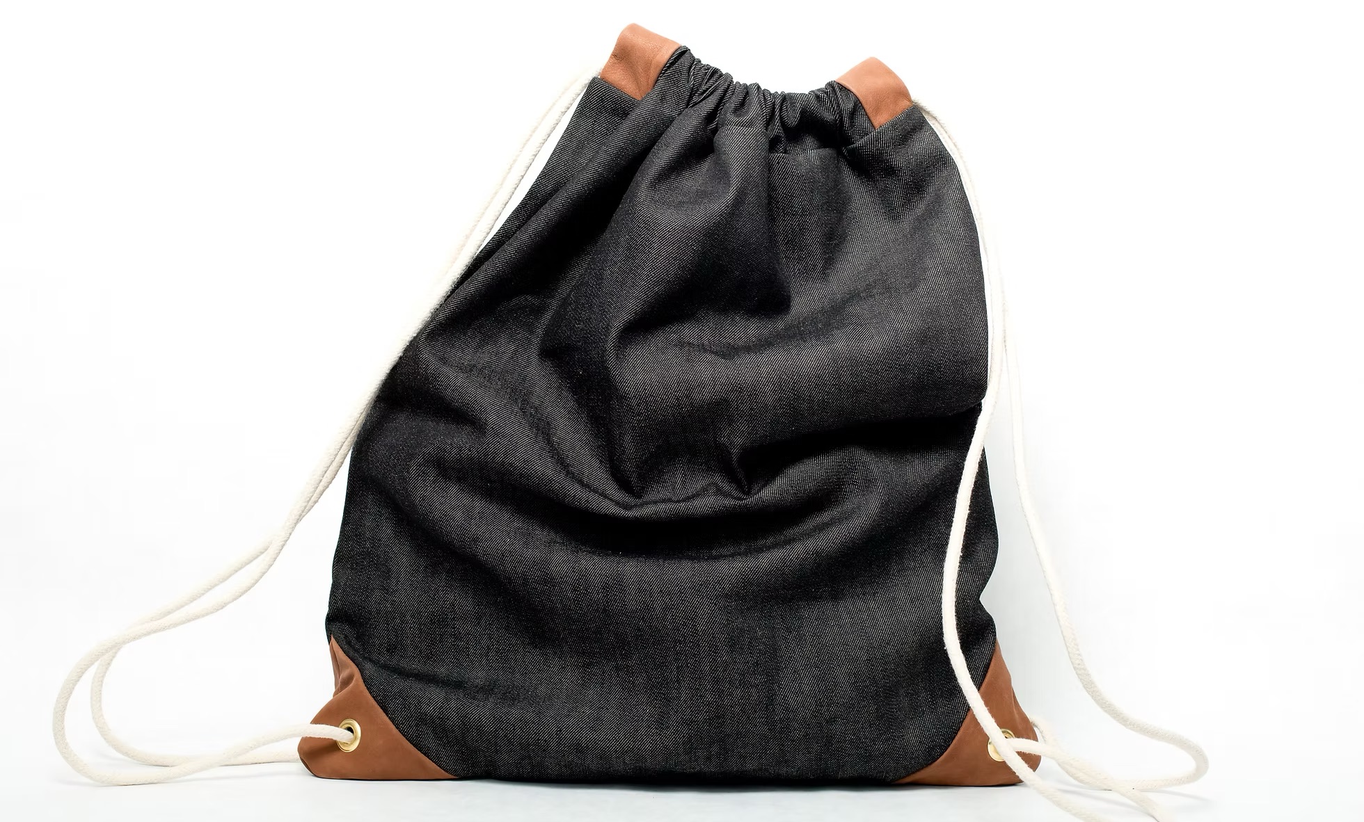 Thames handmade drawstring bag - One Time In Studio