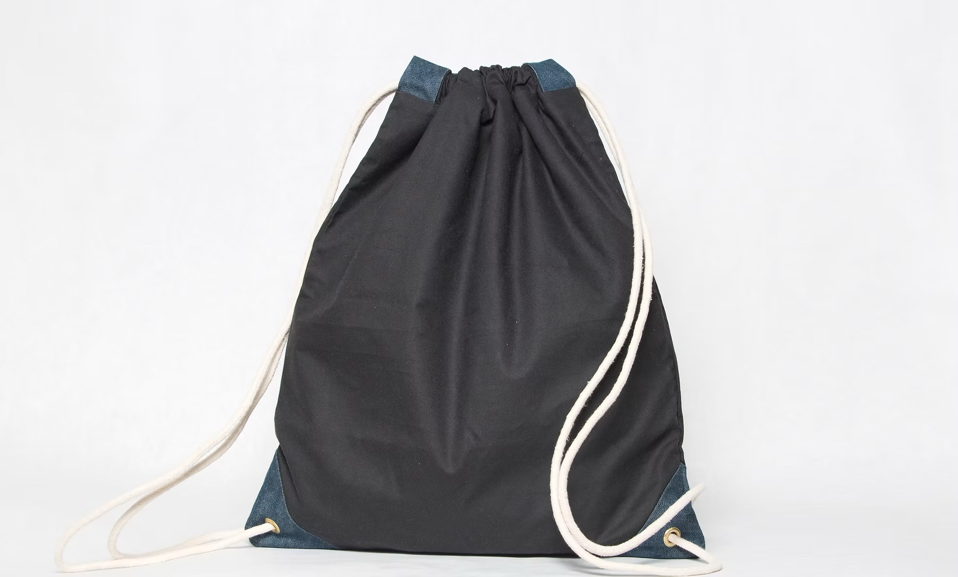maspeth canvas drawstring bag handmade in brooklyn