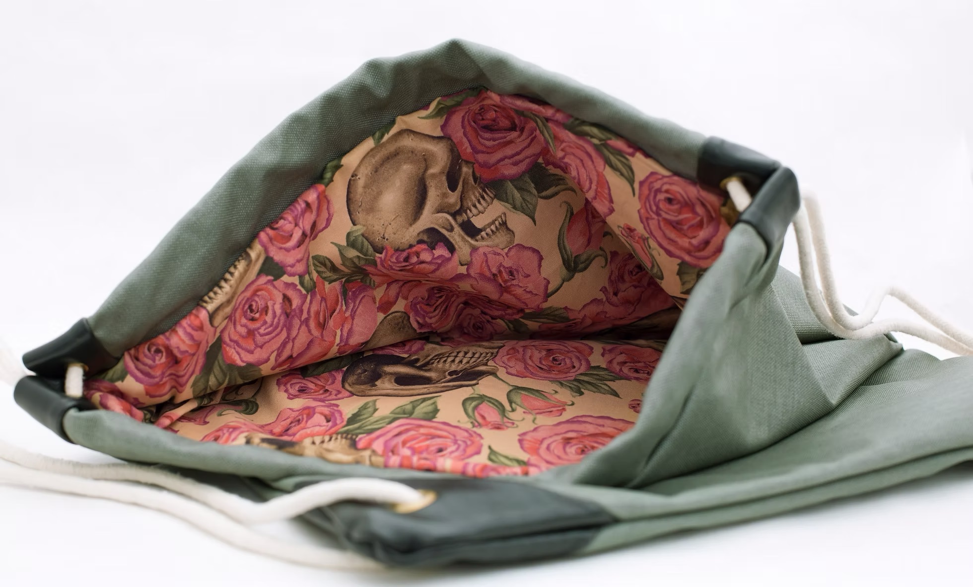 george green mixed nylon drawstring bag handmade in brooklyn