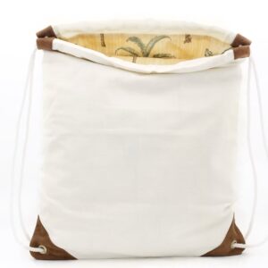 havemeyer off-white canvas drawstring bag handmade in brooklyn