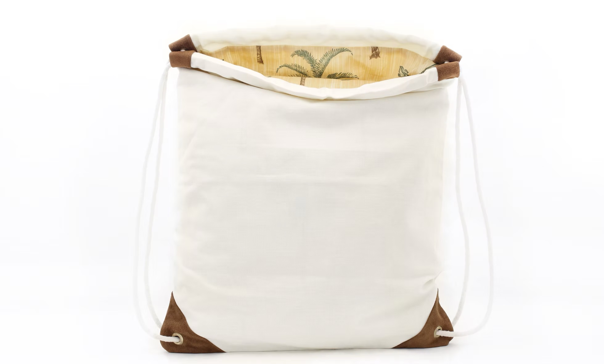 havemeyer off-white canvas drawstring bag handmade in brooklyn