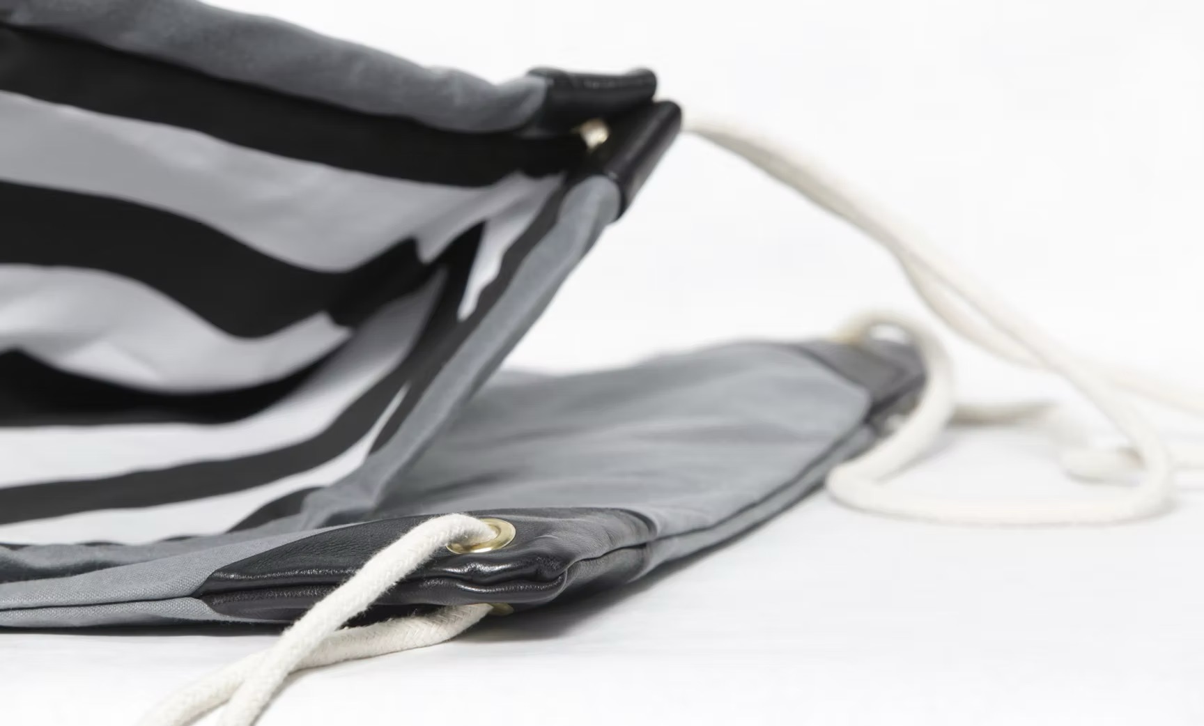 skillman waxed canvas drawstring bag handmade in brooklyn