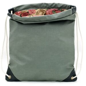 george green mixed nylon drawstring bag handmade in brooklyn