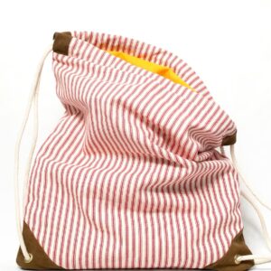 atlantic canvas drawstring bag handmade in brooklyn